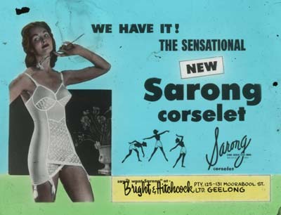 Cinema Advertisement for the Sarong Corselet