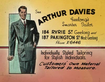 Cinema Avertisement for Arthur Davies