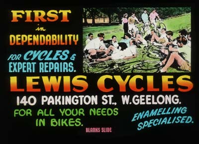 Cinema Advertisement for Lewis Cycles, c.1960