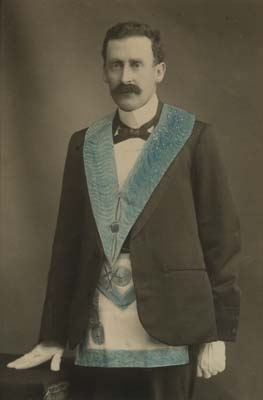 Brother F. W. D. Moore, Inner Guard, 1905