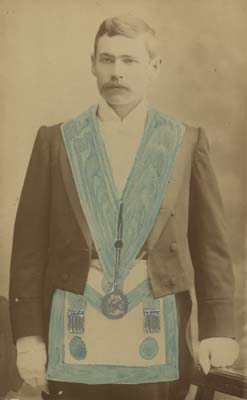 Brother Charles J. Vigar, Junior Deacon, 1900