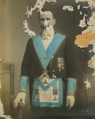 Worshipful Brother E. W. Backwell, c.1913