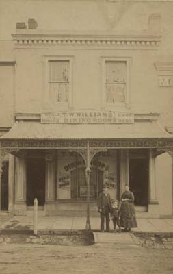 T. W. Williams' Dining Rooms, Moorabool Street, c.1890