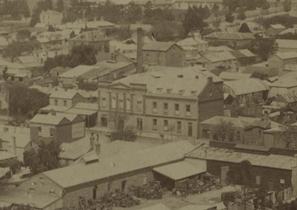 Theatre Royal and Royal Hotel, Malop Street, 1902