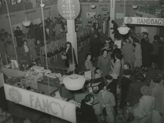 Winter Sale at Brights, c.1950