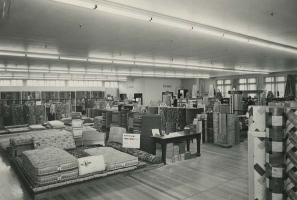 Flooring Department, Brights, October 1955