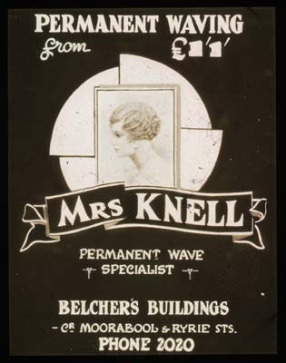 Cinema Advertisement for Mrs. Knell, c.1940