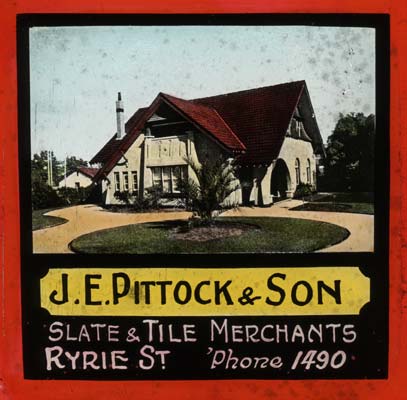 Cinema Advertisement for J. E. Pittock & Son, c.1950
