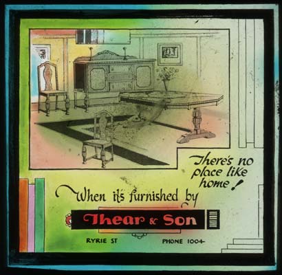 Cinema Advertisement for Thear & Son Home Furnishings, c.1940