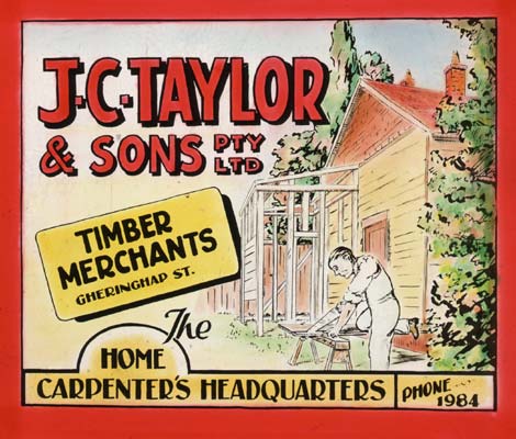 Cinema Advertisement for J. C. Taylor & Sons Timber Merchants, c.1940