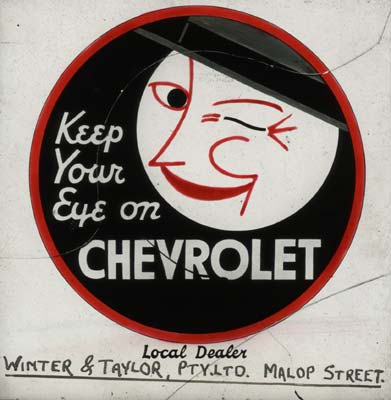 Cinema Advertisement for Chevrolet at Winter & Taylor, c.1940