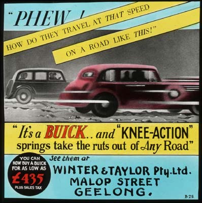 Cinema Advertisement for Buick at Winter & Taylor, c.1940