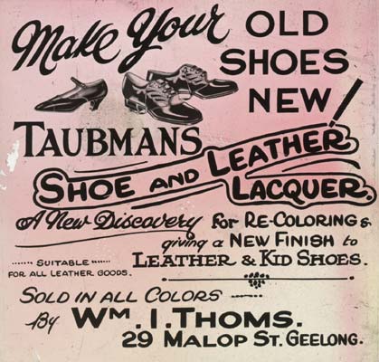 Cinema Advertisement for Taubmans Shoe and Leather Lacquer, c.1940
