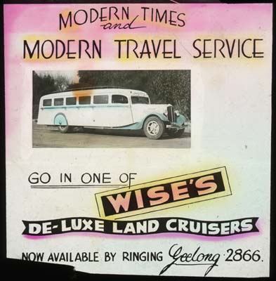 Cinema Advertisement for Wise's De-Luxe Land Cruisers, c.1950