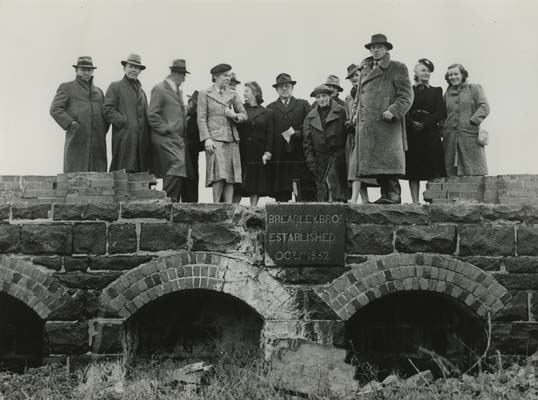Geelong Historical Society Members at Brearley's Tannery, c.1950