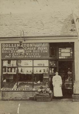 Bollington's Fruit and Vegetable Store, c.1890