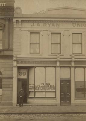 C. & A. Williams Insurance Agents, 30 Malop Street, c.1896