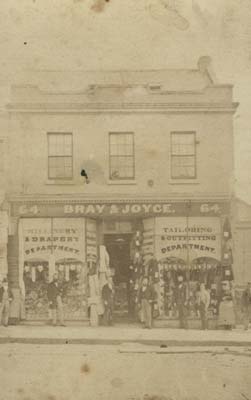 Bray & Joyce, Tailors, 64 Moorabool Street, c.1873
