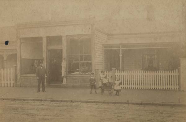Woods Family Butcher, La Trobe Terrace, c.1890