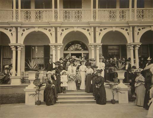 Garden Fete at Rannoch House, the home of Mr. A. Miller, 4 April 1906
