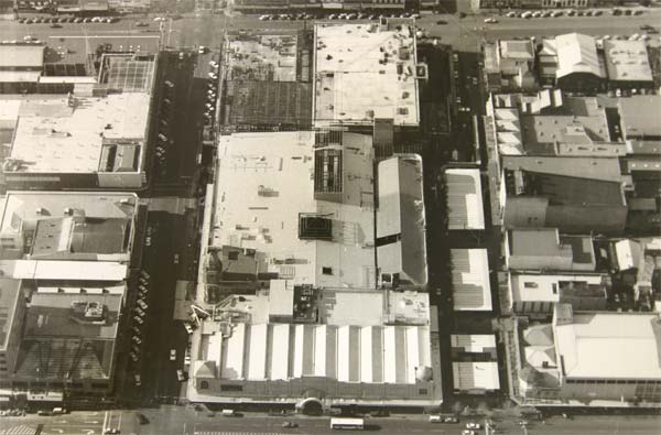 Aerial view of Market Square, c.1985