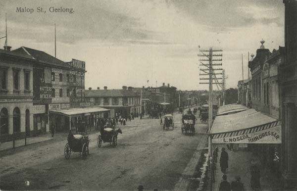 Malop Street Looking East, c.1900