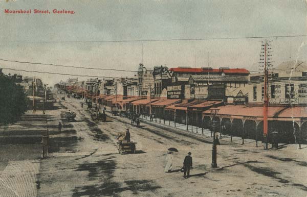 Moorabool Street Looking south from Malop Street, c.1910