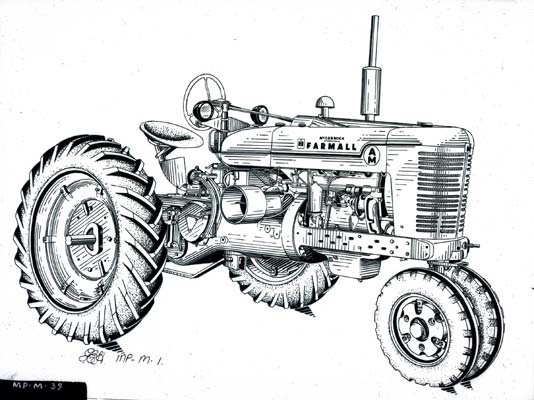 MP-M-39 Farmall M. Tractor, International Harvester, 1951