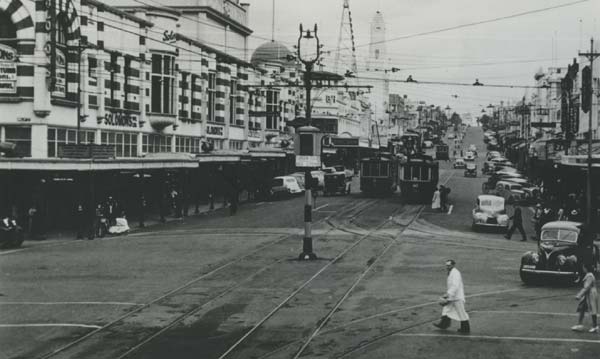 Moorabool and Malop Street Intersection, c.1940