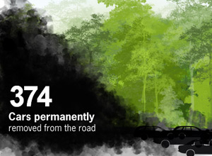 Your recycling reduces pollution